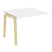 Проходной наборный элемент переговорного стола на деревянных опорах Onix Wood OW.NPRG-1 980x980x750 (Тиквуд Светлый/Дуб Темный)