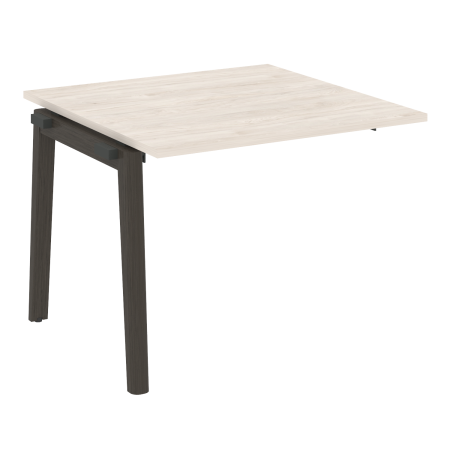 Проходной наборный элемент переговорного стола на деревянных опорах Onix Wood OW.NPRG-1 980x980x750 (Денвер Светлый/Дуб Темный)