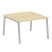 Стол для переговоров (1 столешница) на А-образном м/к Metal System Style БА.ПРГ-1.2 1200x1235x750 (Дуб наварра/Серый металл)