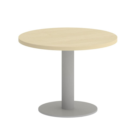 Стол журнальный круглый VR.SP-5-60.1G 600x600x450 (Клен/Серый Металл)