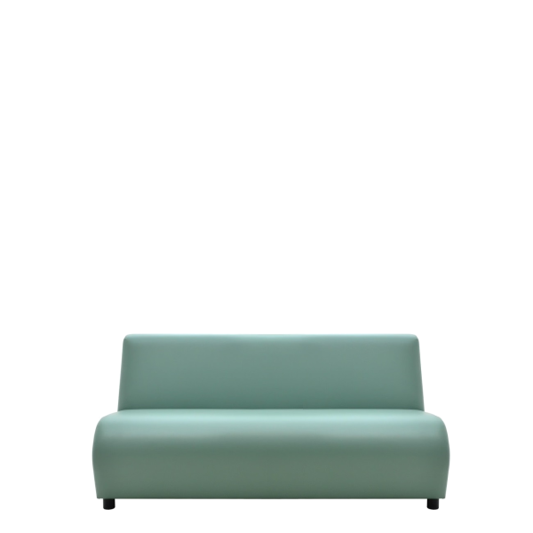 Диван офисный Клауд (V-600) 3-х местный без подлокотников (Бирюзовый)