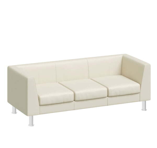 EVA Диван 3-местный (БЕЖЕВЫЙ/КОЖА)