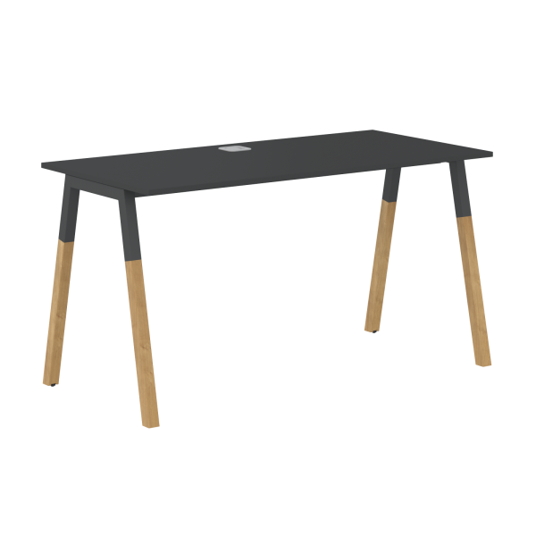Стол прямой Forta FST 1367 1380x733x670 (Черный графит)