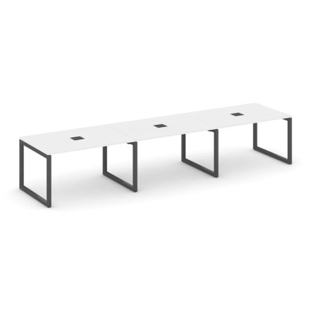 Стол переговорный SN-5O.SPRG-024 (4740х980х750) (Белый/Металл Антрацит)