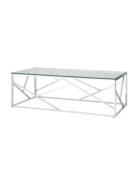 Журнальный стол 120*60 АРТ ДЕКО серебро (Журнальный стол Арт Деко серый)