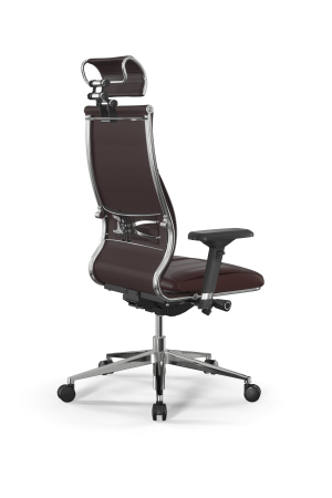 Кресло для руководителя Метта Samurai B2-11D - Infinity /Kc06/Wm06/D04P/H2cL-3D(M26.B32.G25.W03) (Темно-коричневый)