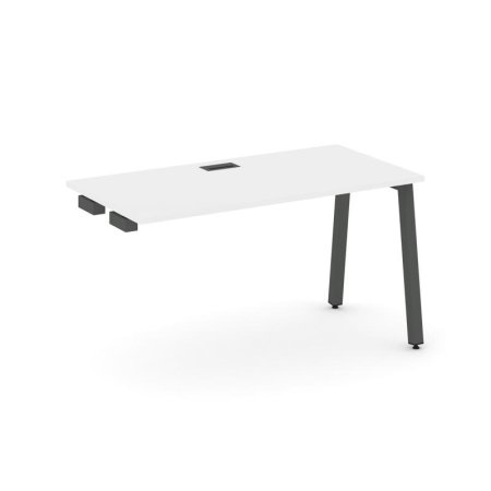 Стол-приставка к опорным элементам SN-5A.OPRS-013 (1380х700х750) (Белый/Металл Антрацит)
