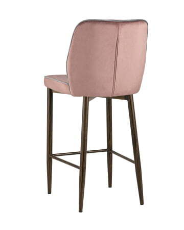Стул полубарный Лоренс велюр пыльно-розовый (Стул полубарный Лоренс пыльно-розовый)