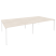 Рабочая станция на П-образном м/к Onix O.MP-D.RS-4.4.8 3160x1635x750 (Тиквуд Темный/Белый Металл)