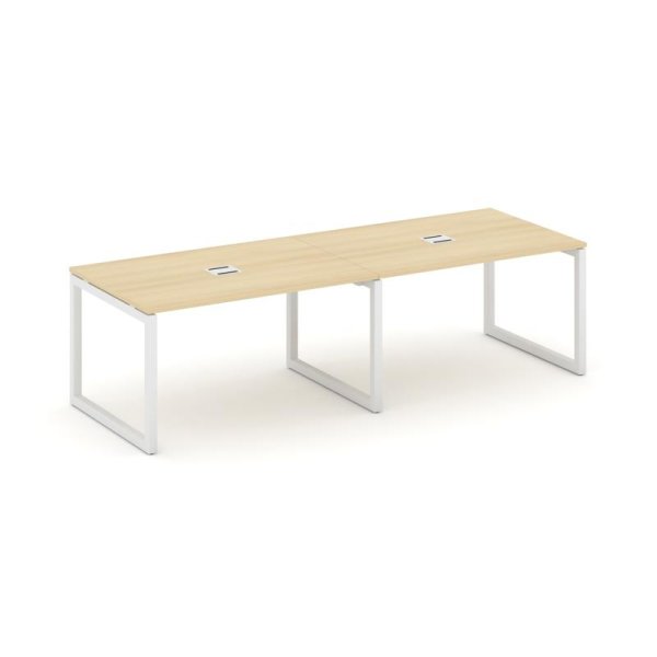 Стол переговорный SN-5O.SPRG-013 (2760х980х750) (Акация Лорка/Металл Белый)