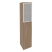 Шкаф высокий узкий левый Onix O.SU-1.7RL 400x420x1977 (Тиквуд Светлый)