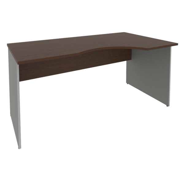 Стол криволинейный Riva А.СА-1 Пр 1600x900x750 (Венге-Металлик)