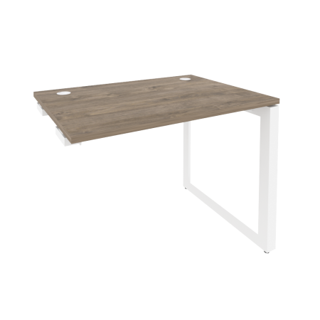 Стол-приставка на О-образном м/к к опорным элементам Onix O.MO-SPR-1.7 980x720x750 (Тиквуд Темный/Белый Металл)