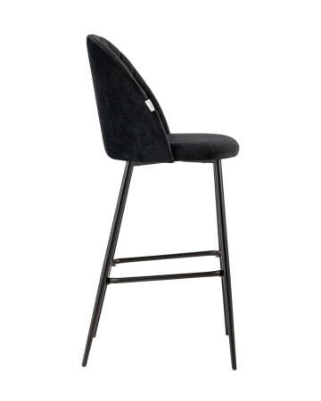 Стул барный Марсель велюр черный (Стул барный Марсель черный)