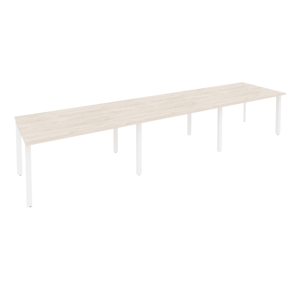 Стол переговорный Onix O.MP-PRG-3.3 4140x980x750 (Денвер Светлый/Белый Металл)