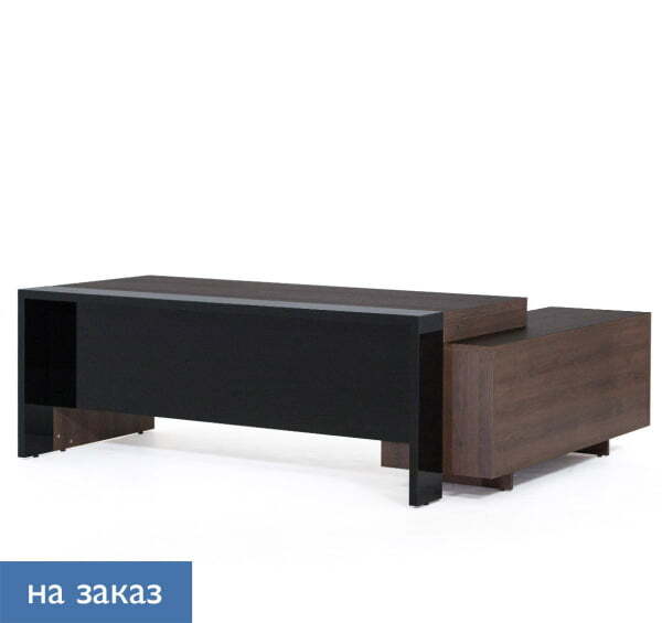 LAVA Стол для руководителя 243 (Табак/Черный глянец)