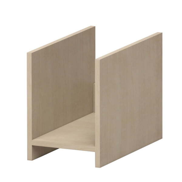 Подставка под системный блок Этюд 1980 275x500x370 (Дуб Шамони светлый)