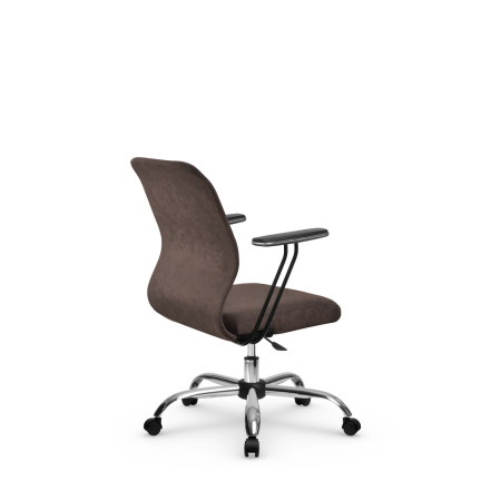 Кресло для руководителя Метта SU-Mr-4(Vivaldi)/подл.110/осн.006 (Темно-коричневый)