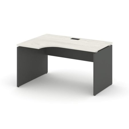 Стол рабочий эргономичный SN-D.SPA-011(L) (1380х700/980х750) (Дуб Наварра/Антрацит)