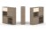 Тумба двойная + высокая надставка ES.NB.2V-29 (1500х410х1520) (Латте/Тиквуд Светлый)