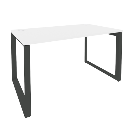 Стол рабочий на О-образном м/к Onix O.MO-SP-3.8 1380x800x750 (Белый Бриллиант/Черный металл)