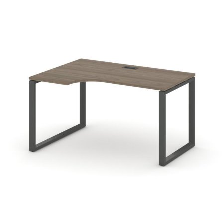 Стол рабочий эргономичный SN-6O.SPA-002(L) (1580х600/980х750) (Вяз Благородный/Металл Антрацит)