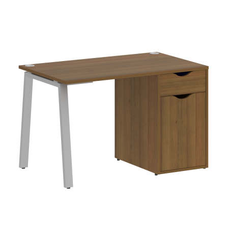 Стол письменный VR.SP-3-118.1.A 1180x720x750 (Орех Гварнери/Серый Металл)