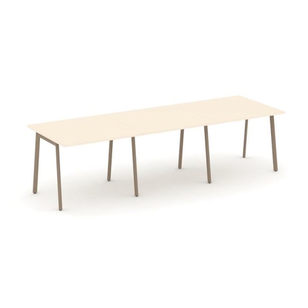 Стол переговорный ES.PRG-3.1-P (2940х980х750) (Сатин/Металл Латте)