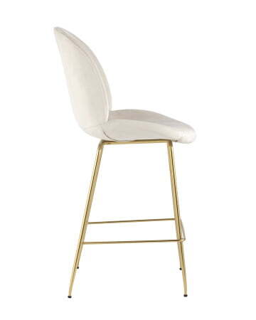 Стул полубарный Beetle со спинкой бежевый (Стул полубарный Турин бежевый)