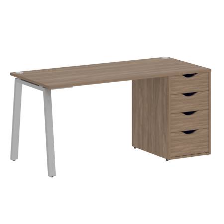 Стол письменный VR.SP-3-158.4.A 1580x720x750 (Дуб Аризона/Серый Металл)