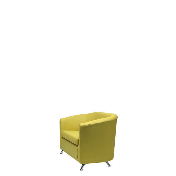 Диван офисный Коломбо (С-100) 2-х местный (Желтый)