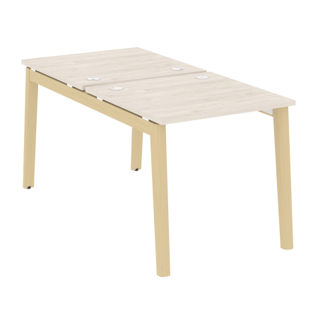 Рабочая станция на деревянных опорах Onix Wood OW.D.RS-2.0.8 780x1635x750 (Дуб Аризона/Дуб Светлый)