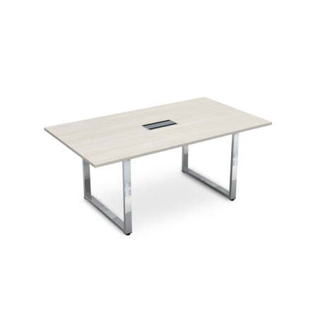 Стол для переговоров Gloss line НСП-О.938 1800x1000x750 (IvoryХром)