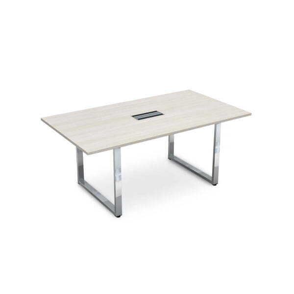 Стол для переговоров Gloss line НСП-О.938 1800x1000x750 (IvoryХром)