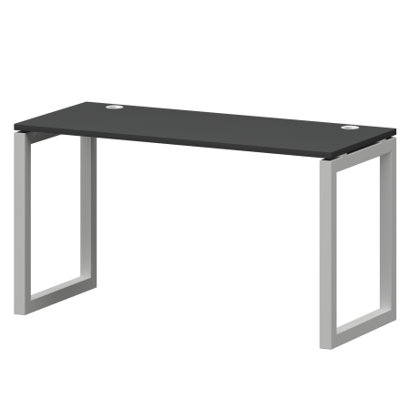 Стол на металлокаркасе Смарт СМС25-О-12К.60.Пр50 1200x600x750 (Графит/Белый)