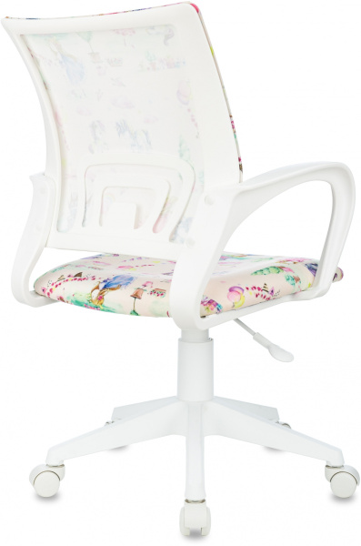 Кресло детское Burokids 1 W мультиколор принцесски крестов. пластик пластик белый (Мультиколор)