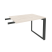 Брифинг-приставка на О-образном м/к Onix O.MO-BR-9 980x720x750 (Тиквуд Светлый/Черный металл)
