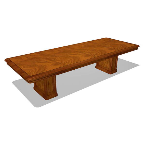 Стол для совещания прямоугольный Art&Moble 01133 3200x1200x750 (Шпон корня оливы)