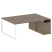 Рабочая станция Metal System Style БО.РС-СТП-2.4 2012x1475x750 (Дуб Наварра/Серый металл)