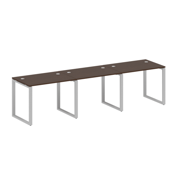 Рабочая станция Metal System Style БО.СМ-3.1 3000x720x750 (Венге Цаво/Серый металл)