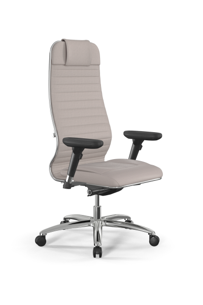 Кресло для руководителя Метта Samurai L1-4D - Infinity /Uc02/Wm06/D13P(M26.B31.G20.W03) (Светло-бежевый)