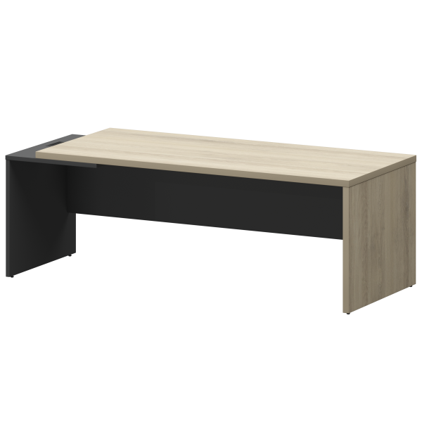 Стол руководителя левый Кортез KZ-22L 2200x900x750 (Кронберг/Графит)