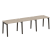 Рабочая станция на деревянных опорах Onix Wood OW.RS-3.1.7 2940x720x750 (Тиквуд Светлый/Дуб Темный)