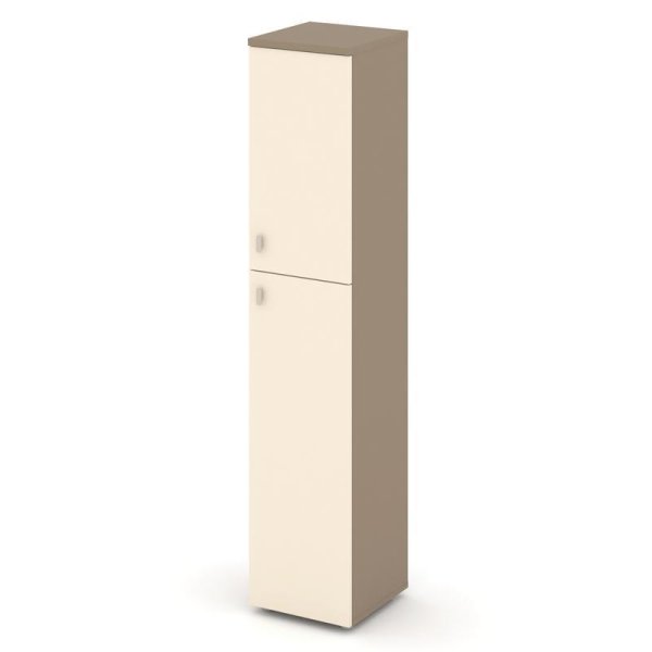 Шкаф высокий узкий прававый ES.SU-1.8 (R) (400х420х1977) (Латте/Сатин)