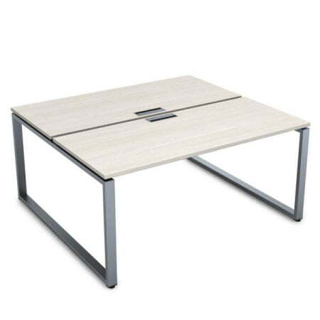 СБД-О.979 Стол системы БЕНЧ, на 2 рабочих места (1400x1435x750) (IvoryСерый)