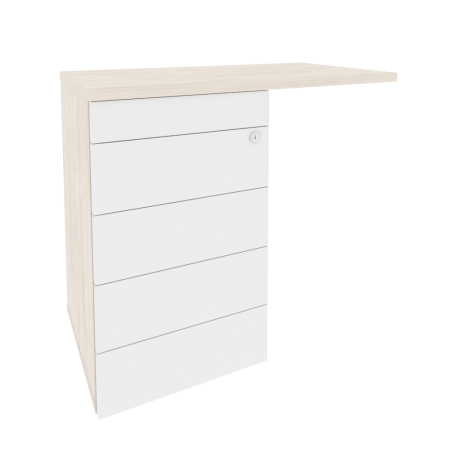 Тумба приставная TIP-ON универсальная л/пр Onix O.TPU-4 TIP 842x460x750 (Денвер Светлый)