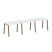 Рабочая станция на 3 рабочих места на А-образном м/к Metal System Style БА.СМ-3.1 3000x720x750 (Дуб наварра/Серый металл)