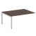 Проходной наборный элемент переговорного стола Metal System Style БП.ППРГ-4 1600x1235x750 (Дуб Наварра/Серый металл)