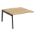 Наборный элемент рабочей станции на деревянных опорах Onix Wood OW.2.NRS-3.7 1380x1475x750 (Тиквуд Светлый/Дуб Темный)