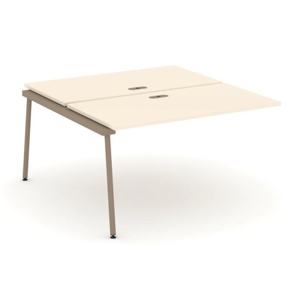 Двойной наборный элемент рабочей станциии ES.2.NRS-3-LK (1380х1500х750) (Сатин/Металл Латте)